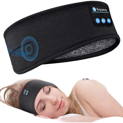 Bluetooth Sleep Headband – Wireless Headphones, Built-In Speakers, Comfortable Fabric, 10-Hour Battery Life